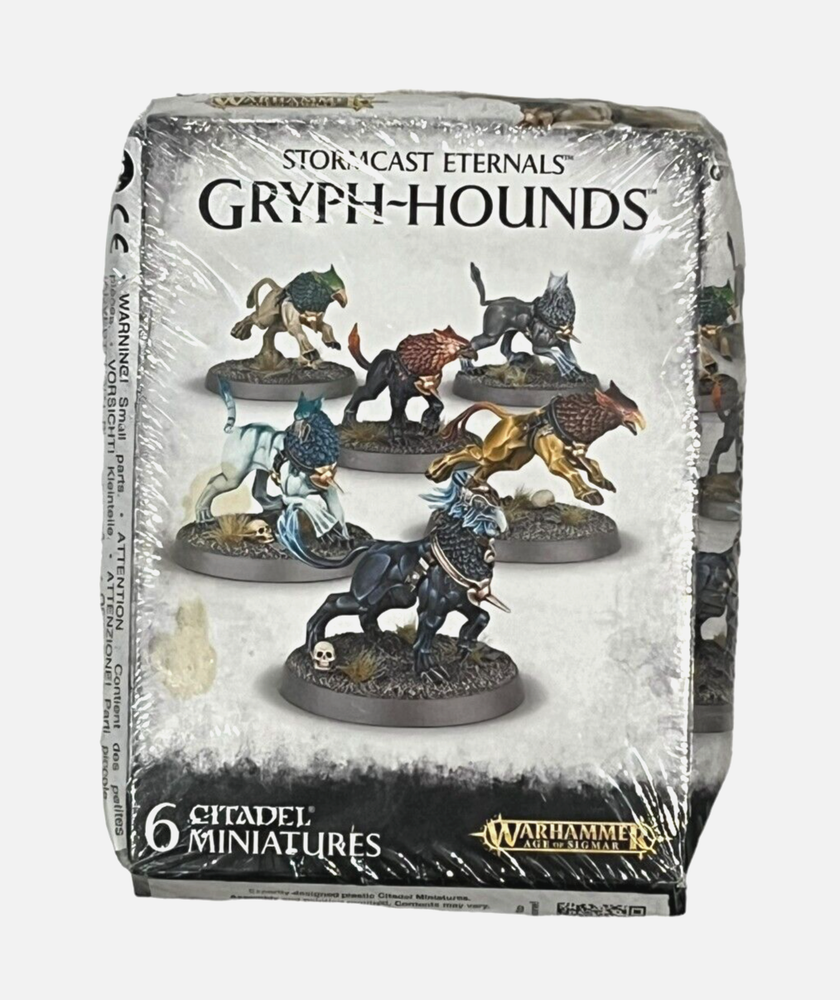 New & Sealed - Warhammer AoS Stormcast Eternals - 6 x Gryph-Hounds *Squashed Box