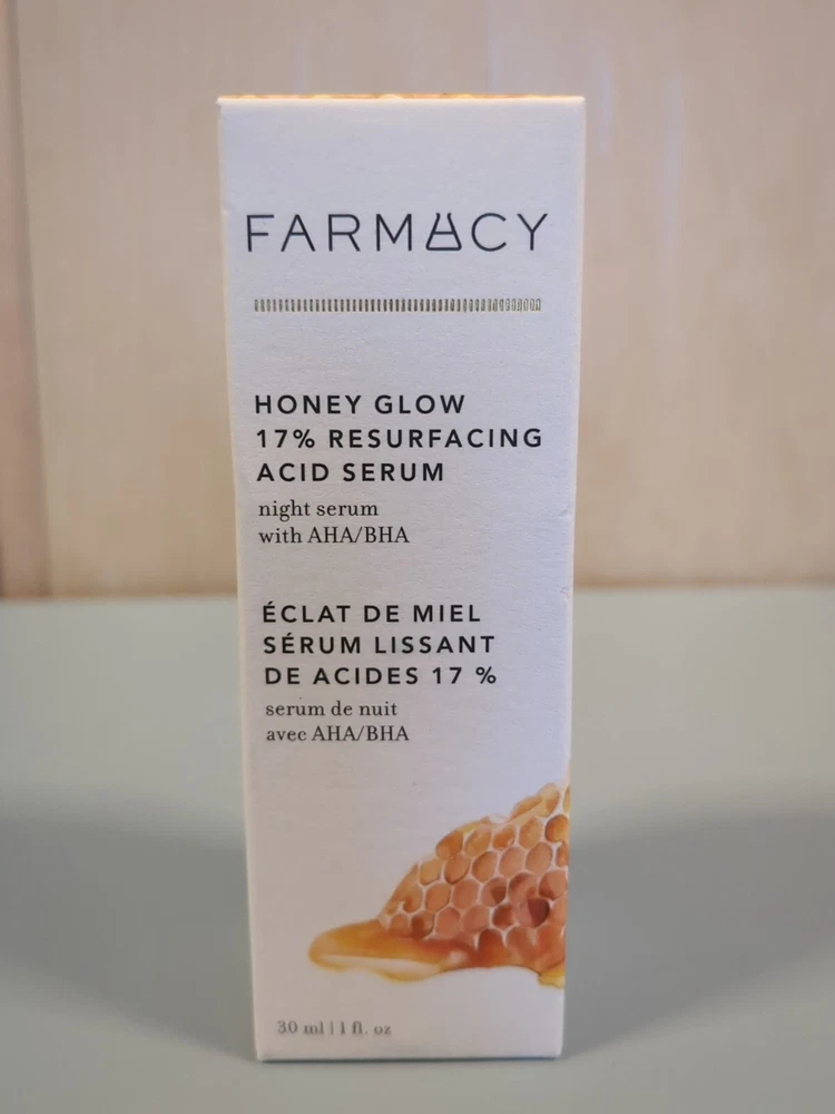 Farmacy Honey Glow Resurfacing Acid Serum 17 AHA/BHA Full Size 1 oz