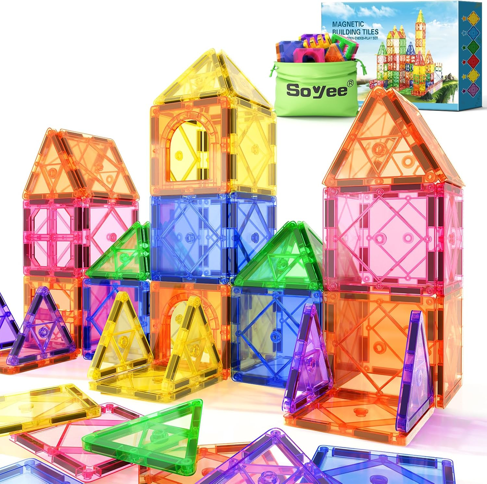 STEM Magnetic Building Blocks for Kids Ages 3-12 - Educational Construction Toy