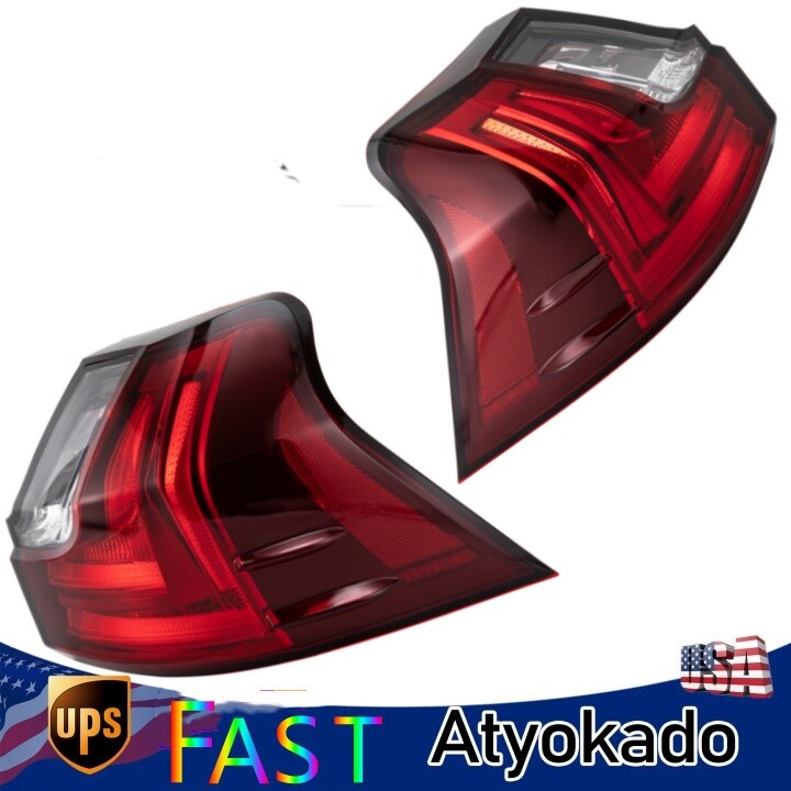 Pair Left+Right Side LED Outer Tail Light Rear Lamps For 2016-2021 LEXUS LX570