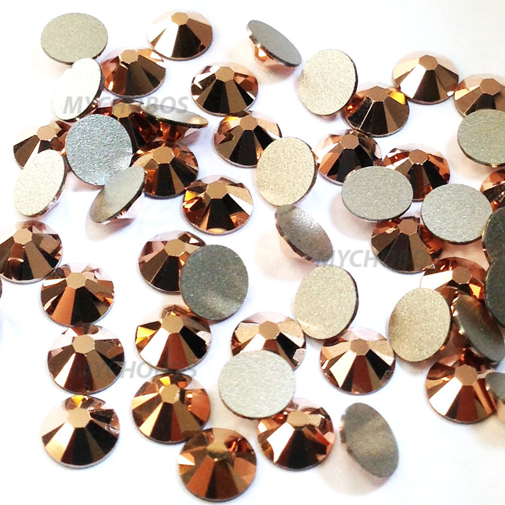 Swarovski 2088 12ss 3mm Rose Gold Flatback Rhinestones Wholesale Bulk
