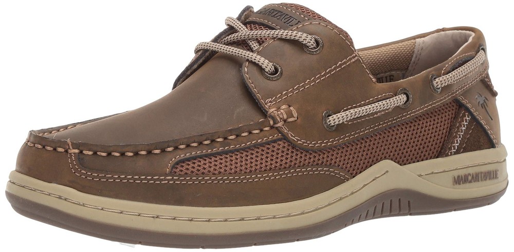 Anchor Men's Light Tan Boat Shoe Lace-Up Size 9.5 US