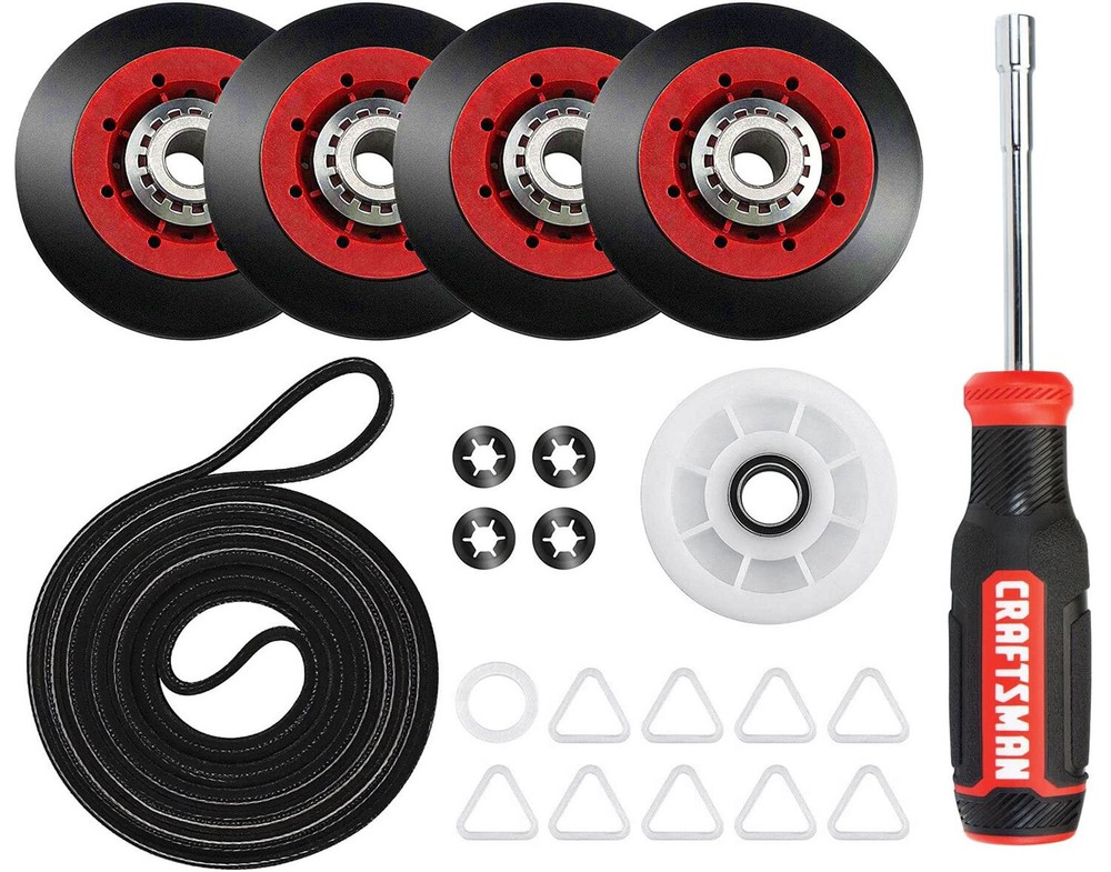 Maytag MDE20CSAYW0 Dryer Repair Kit with Roller Pulley Belt