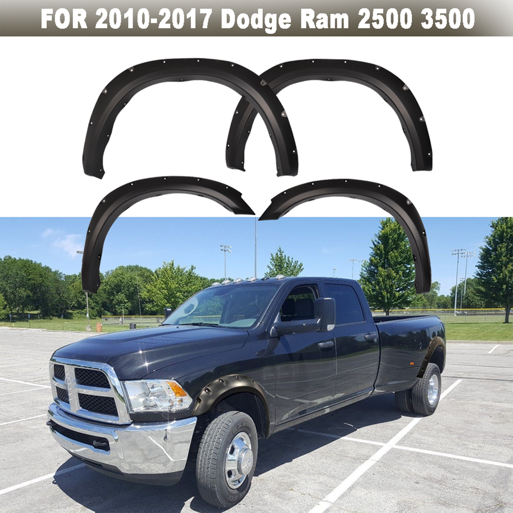 2017 Dodge Ram 2500 3500 4Pc Riveted Fender Flares Kit