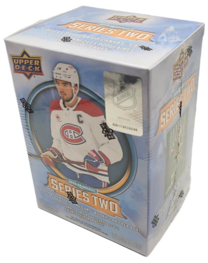 2025-26 Upper Deck Series 2 Hockey Factory Sealed 4 Pack Blaster Box 48 Cards