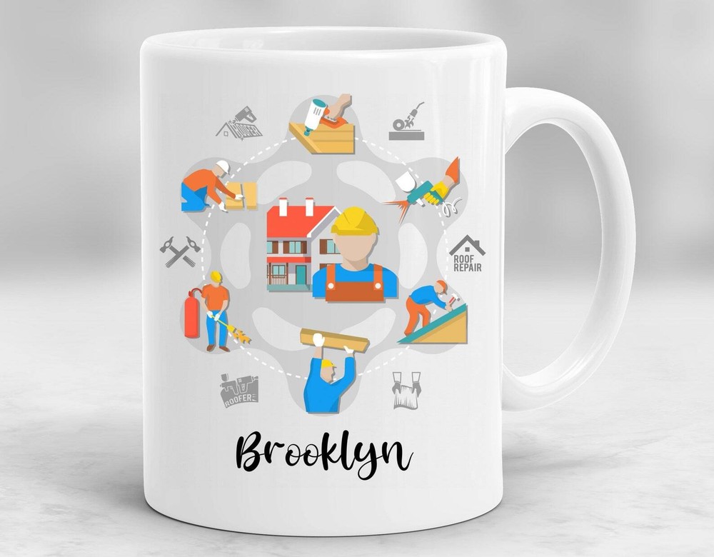 Personalized Roofer Mug Roofer Cup Roofer Gift Roofer Coffee Mug Roofer Gift