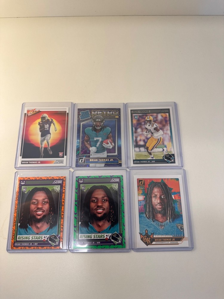 Brian Thomas Jr Jaguars RC Lot of 6 Panini Rookie Cards - See Description