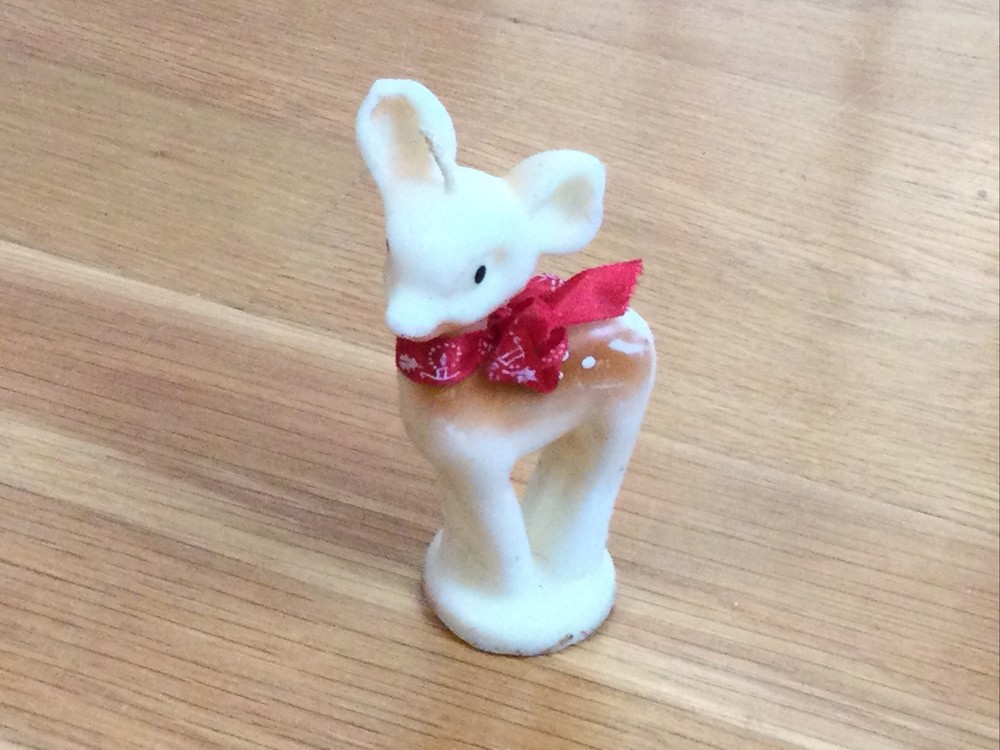 Vintage RARE Rudolph The Red Nosed Reindeer CANDLE Wax Figurine by RLM
