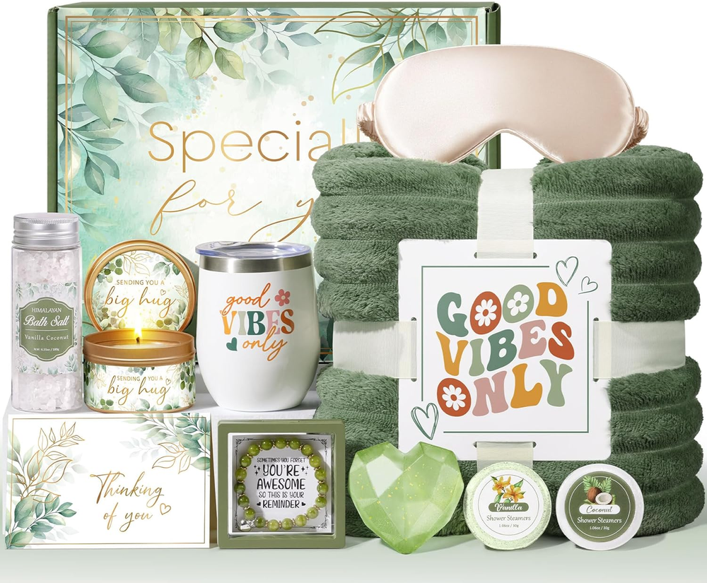 Birthday Gifts for Women Self Care Gift, Get Well Soon Gift Baskets Relaxing Spa