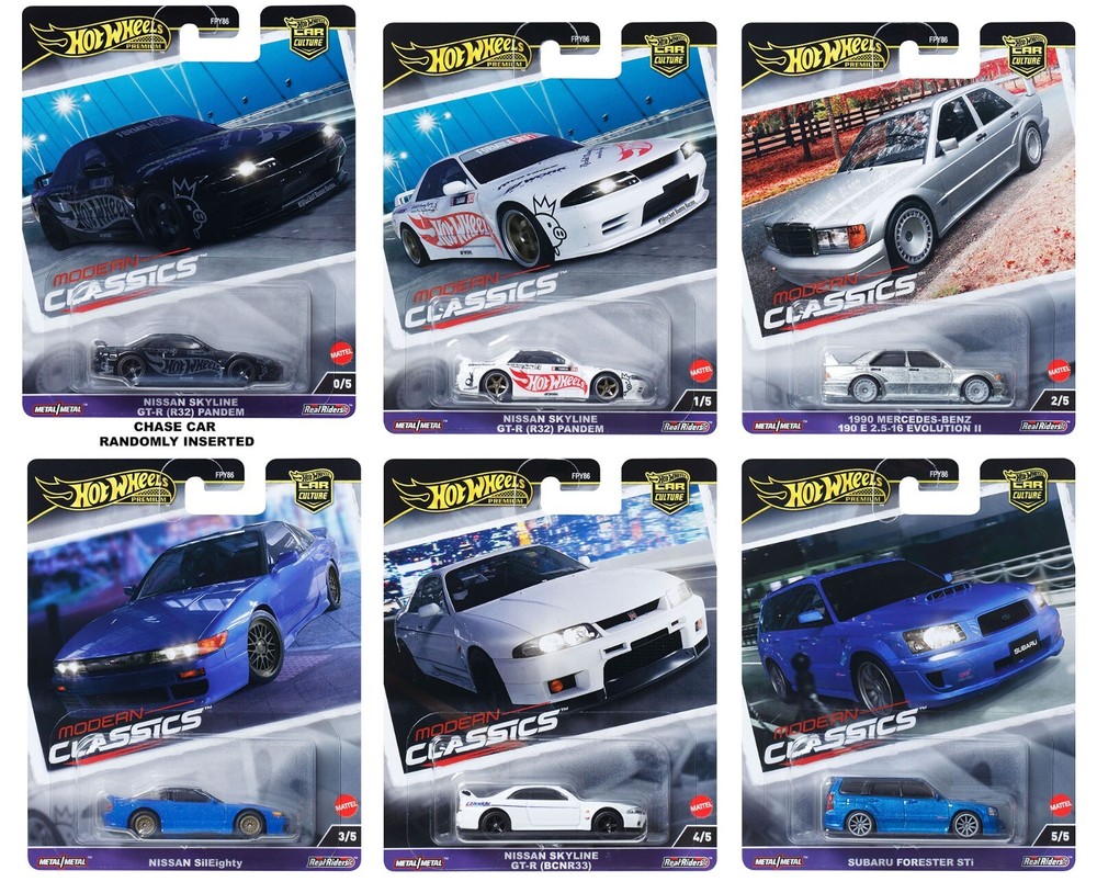 HOT WHEELS 1:64 CAR CULTURE 2024 MODERN CLASSICS FPY86-961E Sealed Case of 10