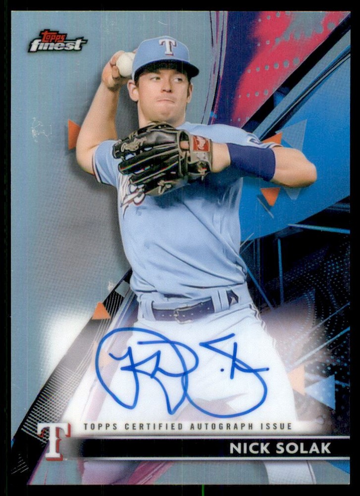 2021 Finest Autographs Refractors #FANS Nick Solak