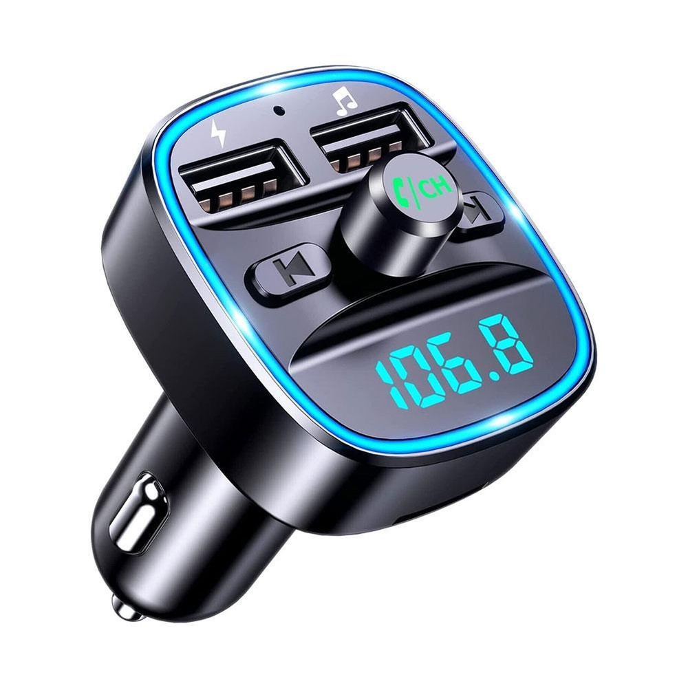 Car Wireless Bluetooth FM Radio Transmitter MP3 Player USB Car Charger Adapter-
