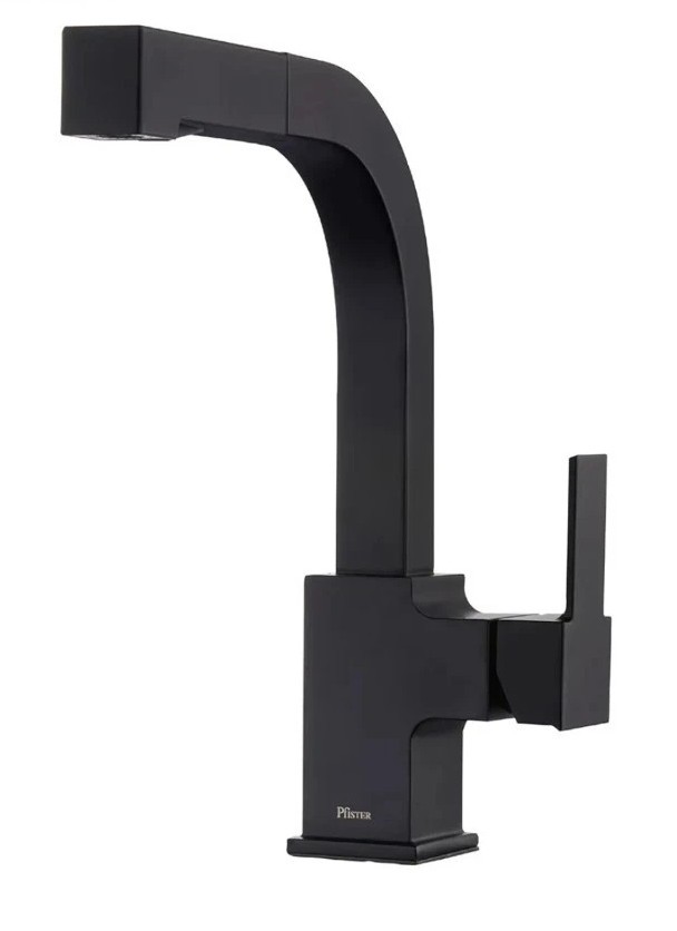 Pfister Arkitek Lg534-lpmb Pull-out Kitchen Faucet in Matte Black D08