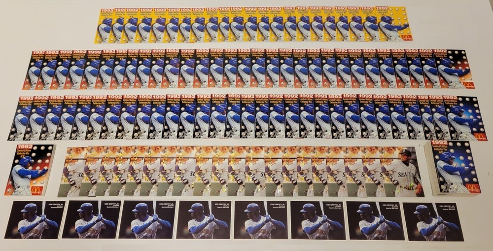 Country Hearth McDonalds Collector Pin Cards Promo Ken Griffey Jr.....Lot of 190