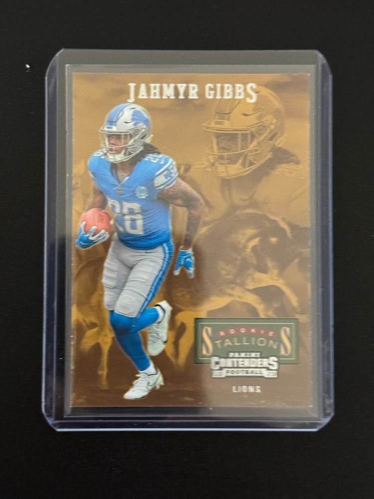 2023 Panini Contenders  Jahmyr Gibbs Rookie Stallions #13 Detroit Lions