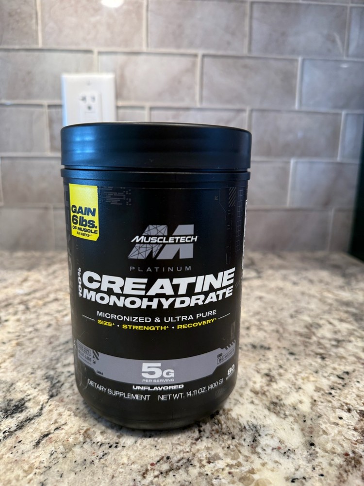 MuscleTech Platinum, Creatine Monohydrate 80 Servings 5g Each Unflavored