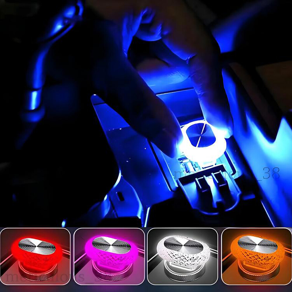 USB LED Mini Car Light Neon Atmosphere Ambient Bright Lamps Lights Accessories