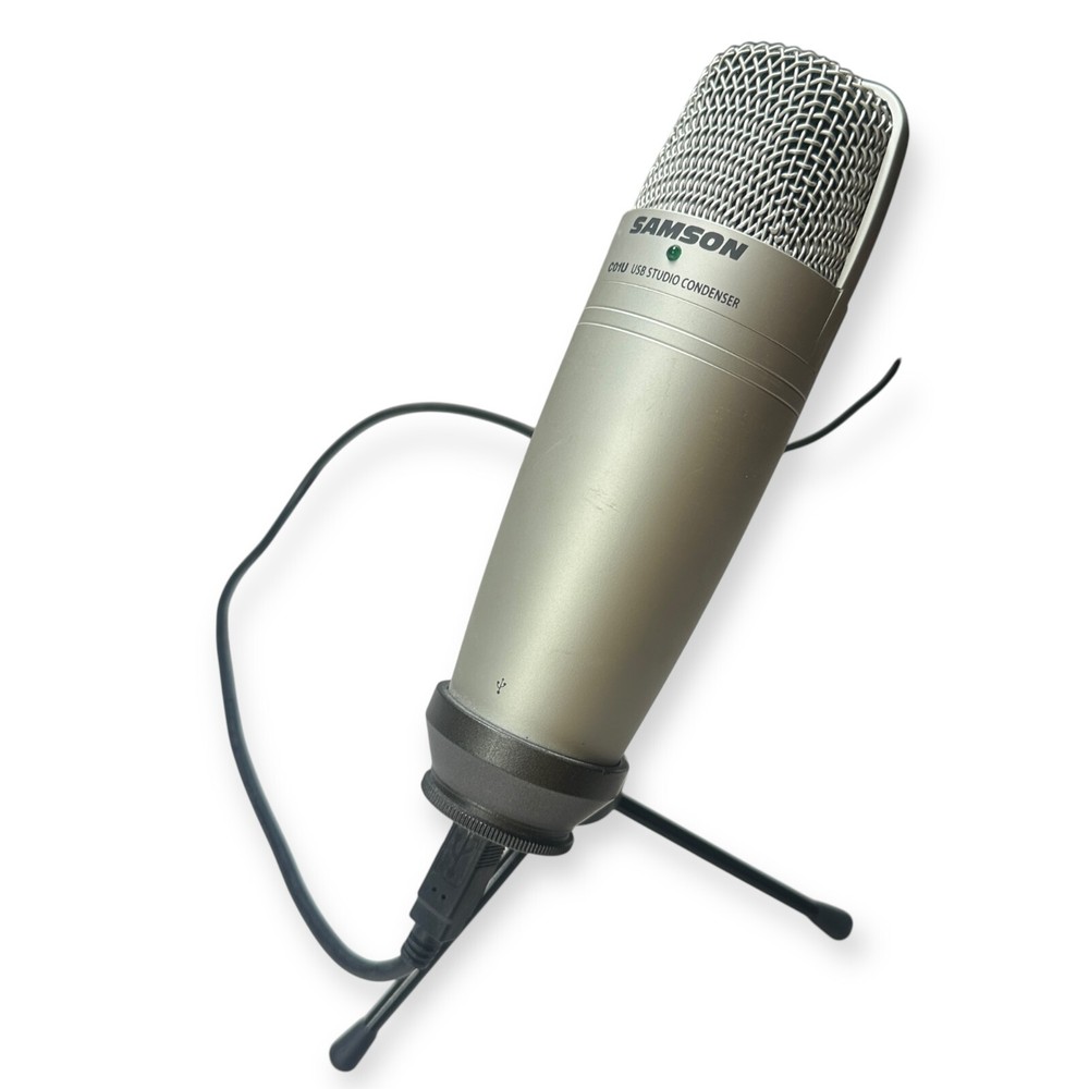 Samson C01U USB Condenser Podcast Mic with Stand and USB Cable