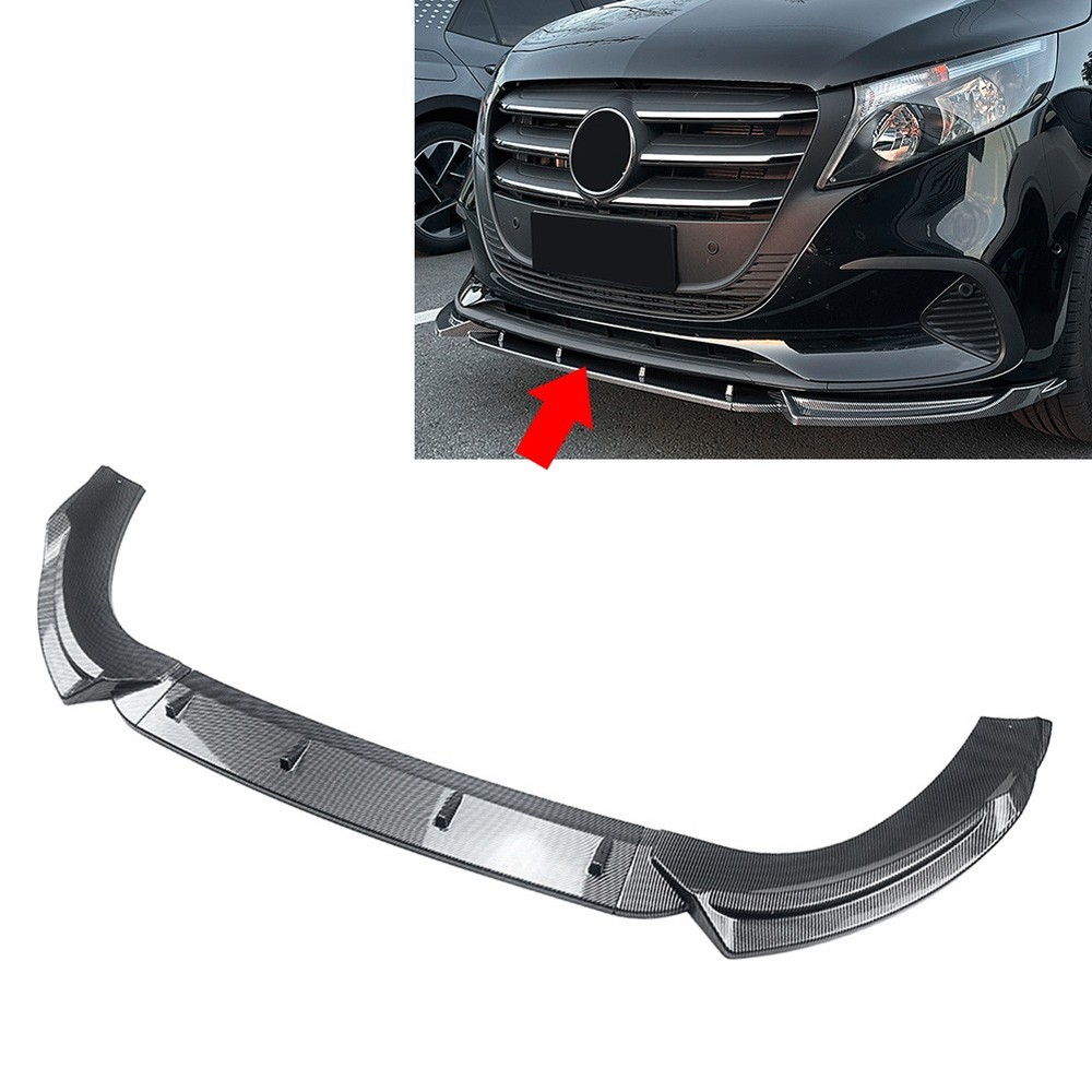 New Front Bumper Chin Splitter Lip Trim For Benz V Class Vito W447 2024-2025