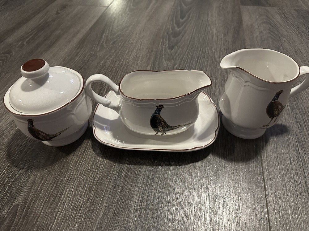 Stanhome Exclusive Pheasant Hand Crafted Porcelain Drinking Set