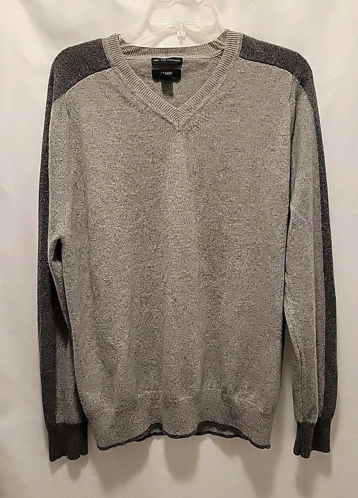 Alfani 100% Fine Cashmere V-neck Sweater Women's Size Large