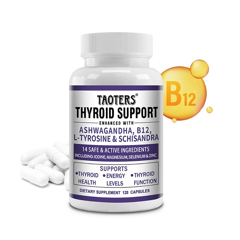 Thyroid Support With Iodine Boost Energy Metabolism Weight Loss 120 Capsules