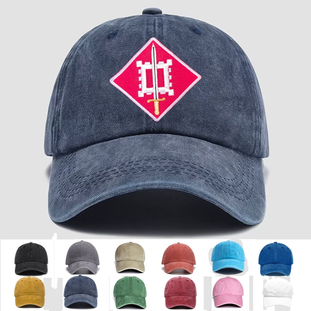 Custom Embroidered Hat US Army 18th Engineer Brigade, Trucker Hat, Gift Idea