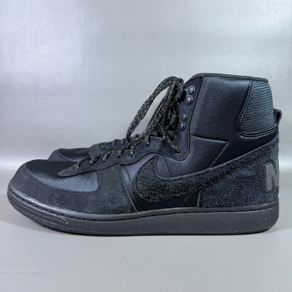 Nike Terminator High Boot Mens Size 11.5 Triple Black Sneaker FJ5464-010