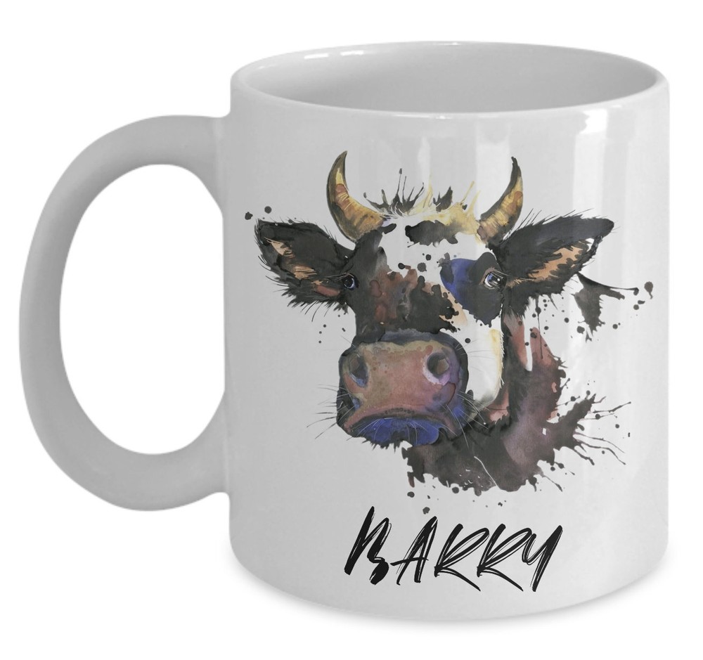 Cow Coffee Mug Custom Name Mug Farmer Gifts Best Friend Mug Personalized Name