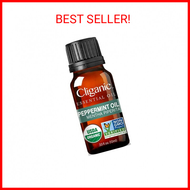 Cliganic Organic Peppermint Essential Oil 100% Pure Natural Undiluted