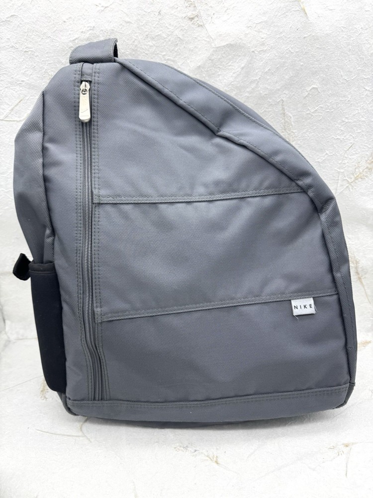 Nike Shiny Gray Unisex Sling Bag Lightweight Travel Backpack