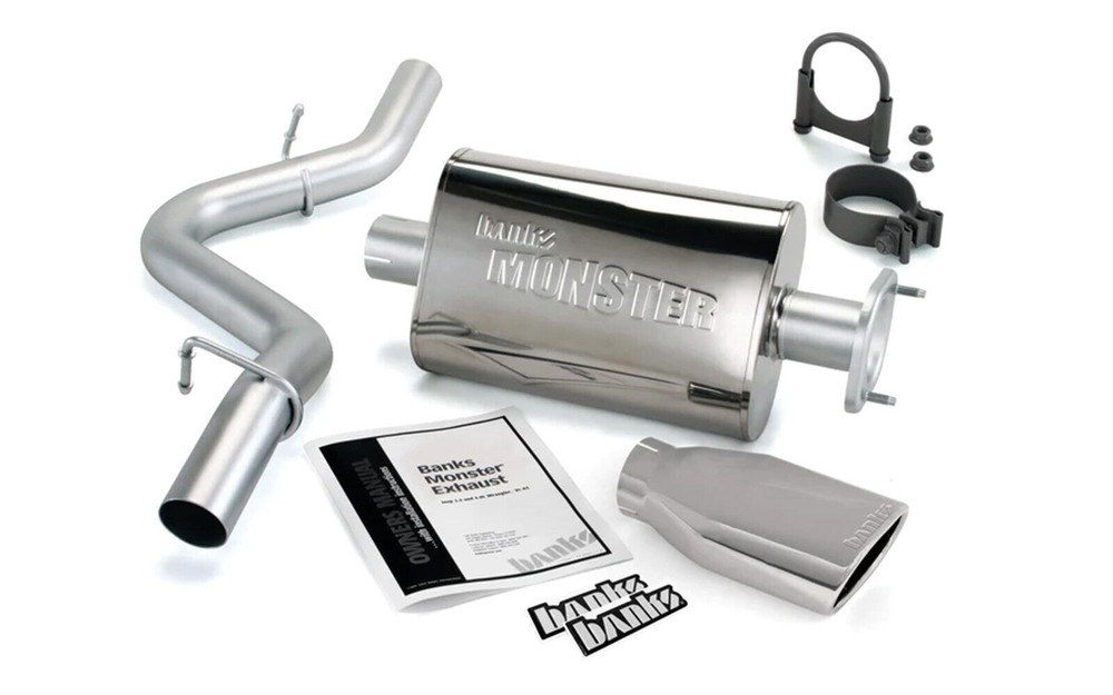 Banks Power Stainless Steel Monster Exhaust Systems for Wrangler Unlimited 51315