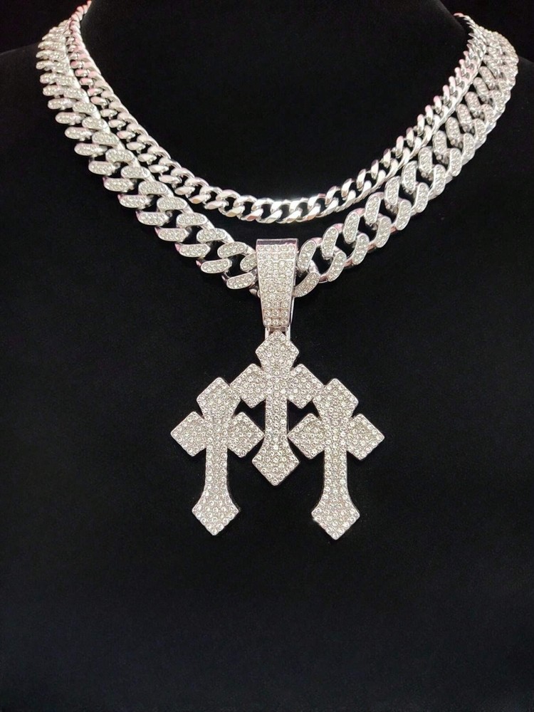 Cadenas De Titanium® En Plata 925 Para Hombre Mujer Unisex Cadena Cubana Joyería