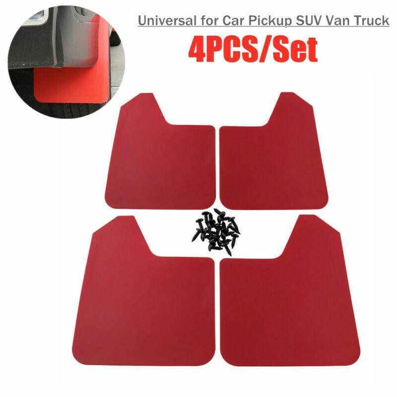 4x Universal Mud Flaps Mudflaps Mudguards Splash Guards For Car Pickup Van Truck
