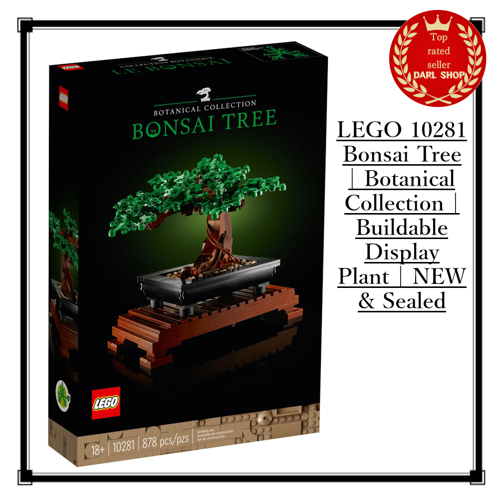 LEGO 10281 Bonsai Tree Botanical Collection Buildable Display Model Kit New  