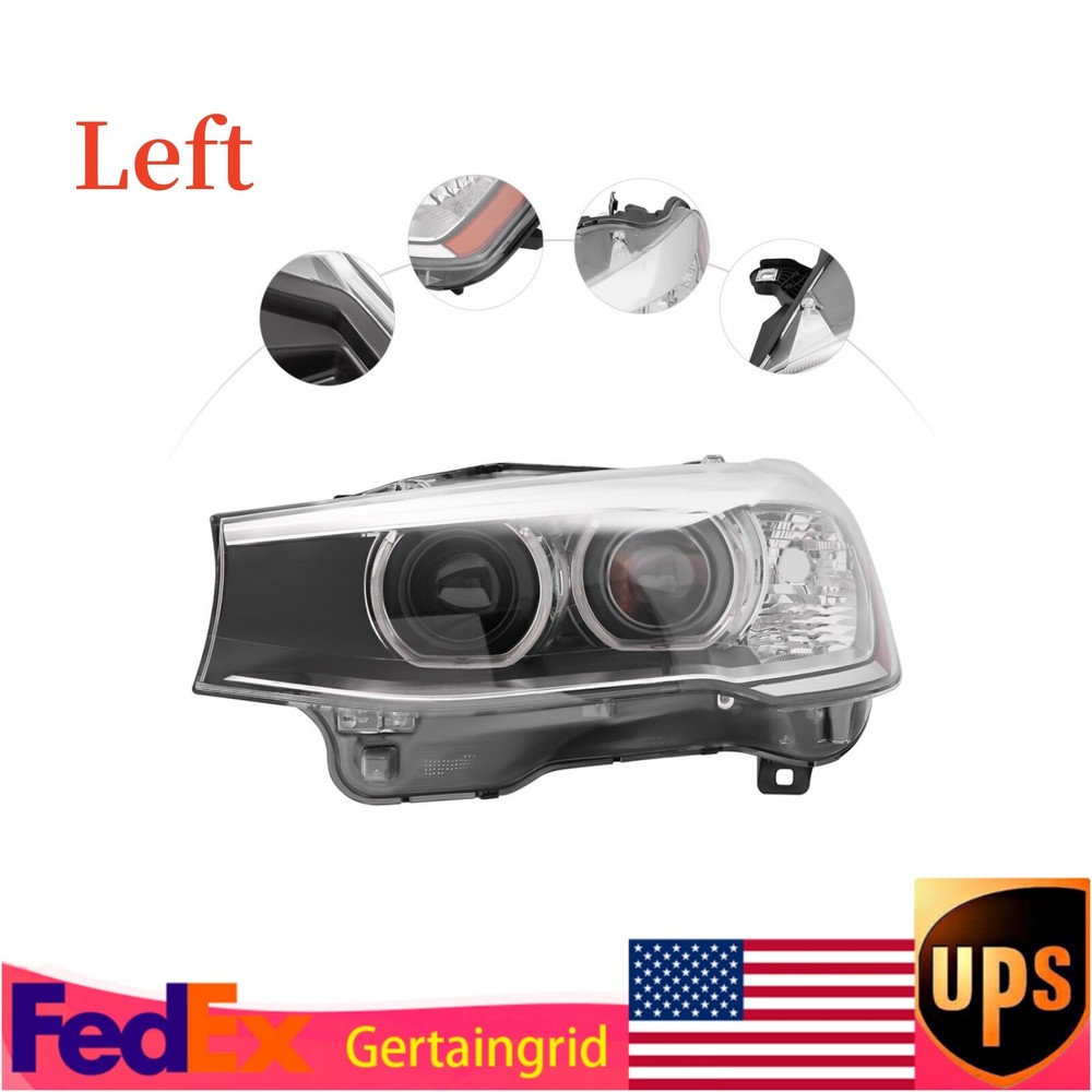 2015-2017 BMW X3 X4 Left Driver Side HID/Xenon Headlight Without AFS
