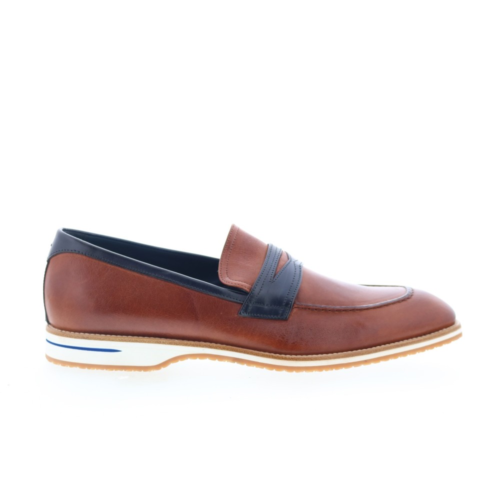 Zelli Italia Torino Slip On Loafer Mens Brown Loafers & Slip Ons Penny Shoes 9