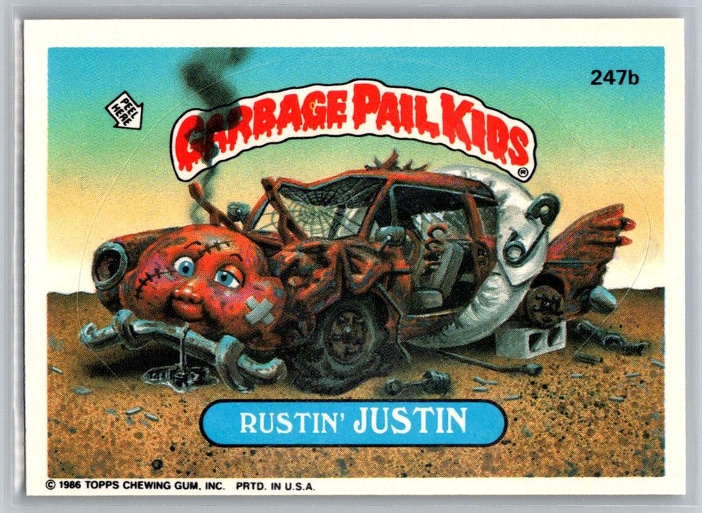 Rusty Heap 1986 Topps Garbage Pail Kids Series 6 #247a