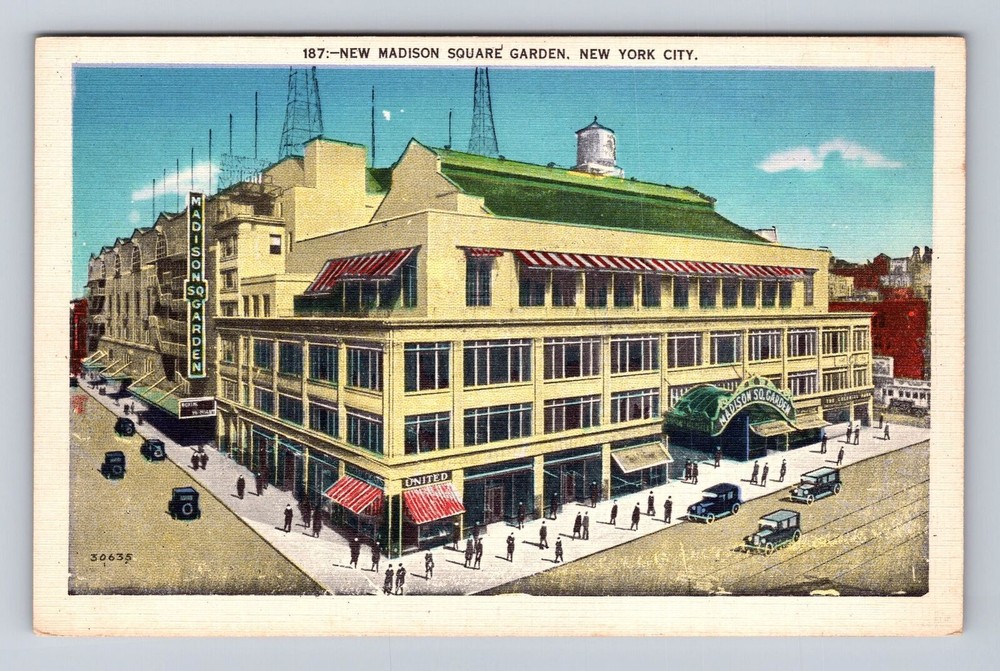 New York City NY-New Madison Square Garden, Antique, Vintage Souvenir Postcard