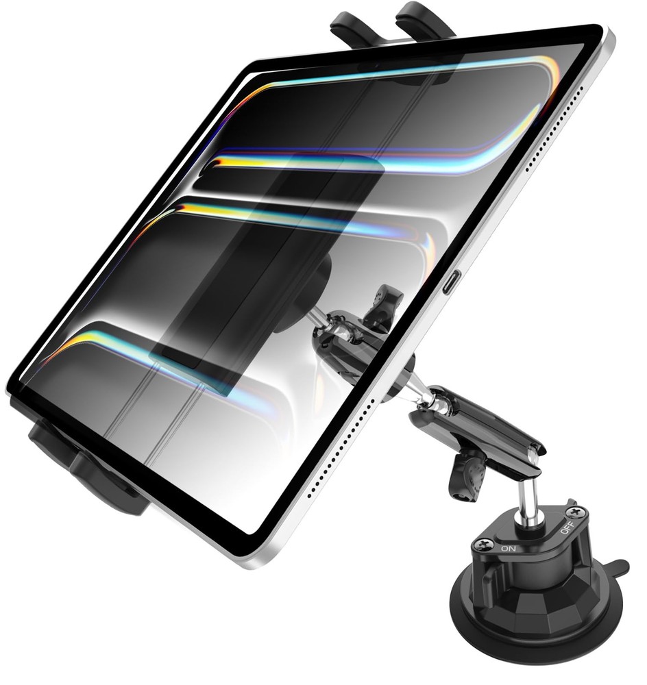 Charchendo Tablet Holder for Car Truck SUV Dashboard Windshield, Strong Sucti...