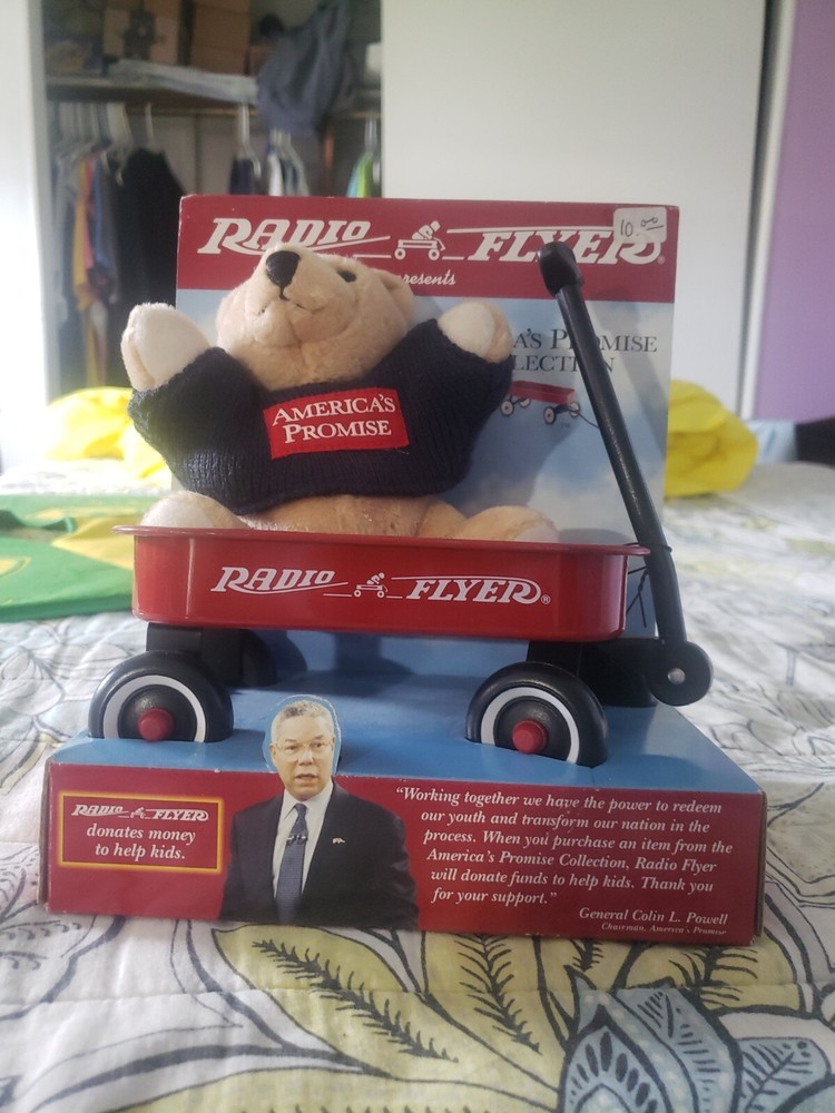 Radio Flyer, Colin Powell Bear, America's Promise Collection, New, Model #AP901