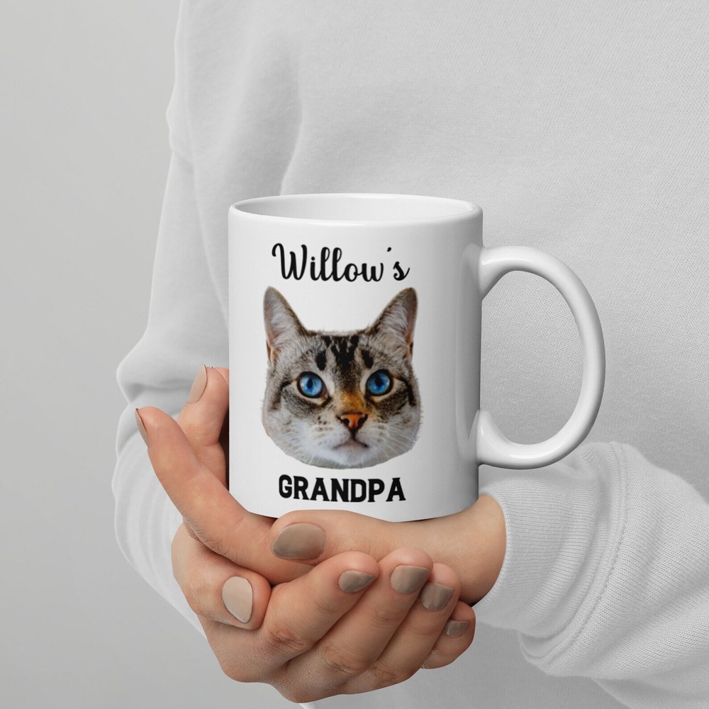 Cat Grandpa Gift Custom Cat Coffee Mug For Grandpa