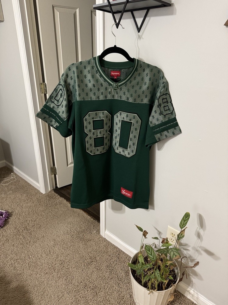 Supreme Money Monogram Football Jersey Size Medium