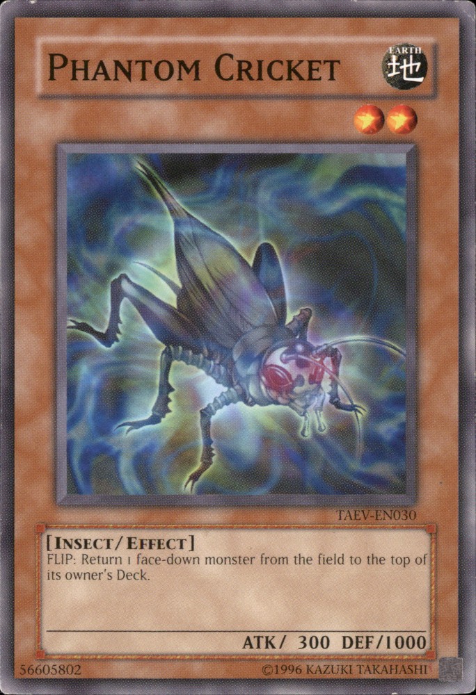 Phantom Cricket TAEV-EN030 Yu-Gi-Oh Rare Trading Card