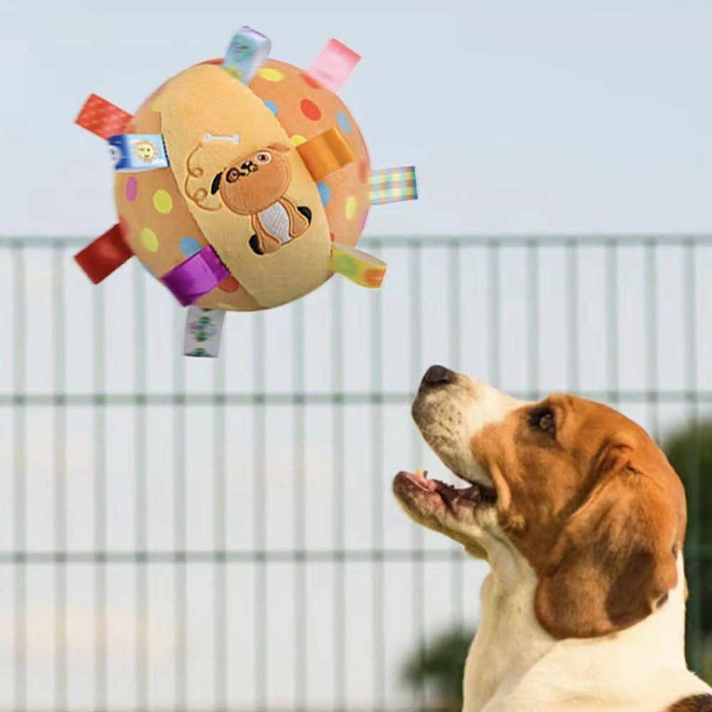 Dog Ball Toy Interactive Durable Improved Health Sound Inside Dog Chew Ball Toy