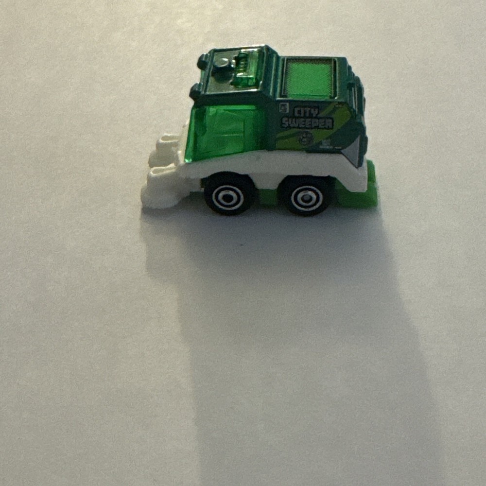 Mattel Mini City Street Sweeper Green Car 1/64 Toyota Vehicle Loose
