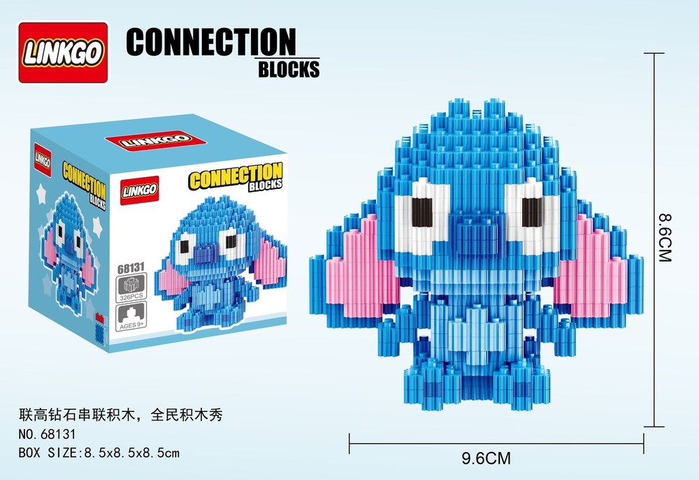 Linkgo Stitch Building Blocks Connection DIY 326 Pieces