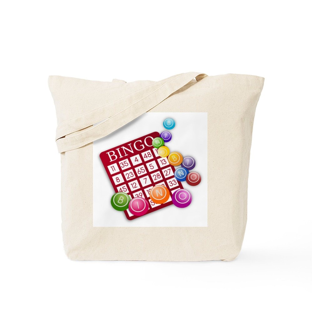 CafePress Bingo Natural Canvas Tote Bag, Cloth Shopping Bag (1594337808)