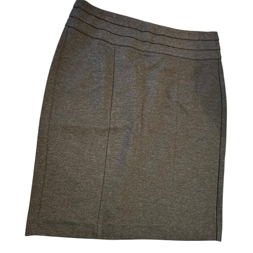 Cabi Women’s Size 6 Charcoal Gray Pencil Skirt Hidden Zipper