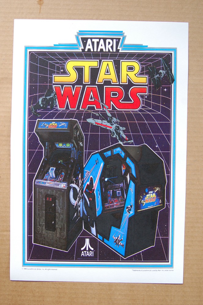 Star Wars #2 Arcade Flyer Video Game promotional poster